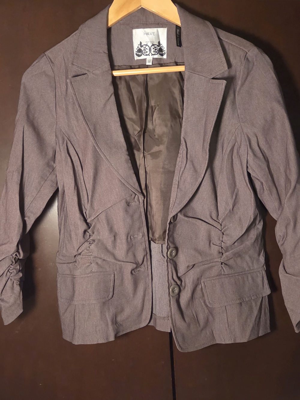 Have Women's Ruched Waist Blazer Women Size Medium Juniors'